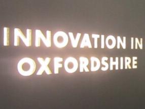 Lettering spells out 'innovation in Oxfordshire'